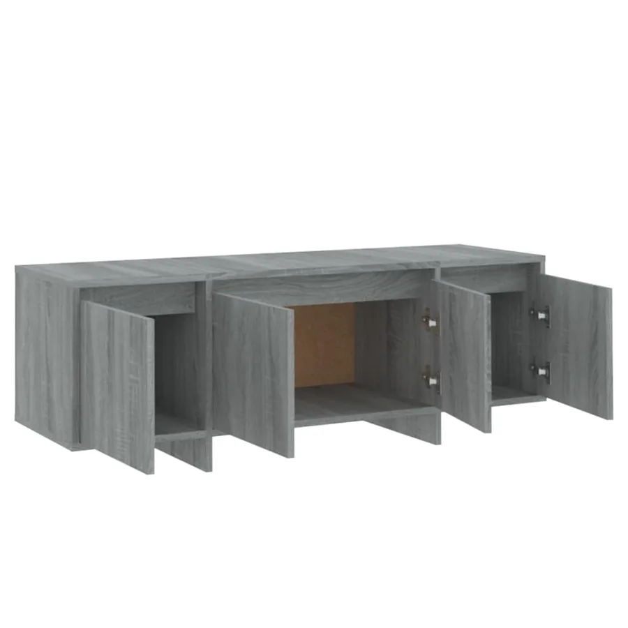 Meuble TV Sonoma gris 120x30x40,5 cm Bois d'ingénierie - 8