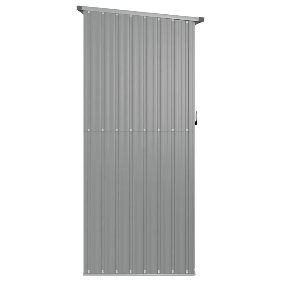 Abri de jardin Gris 180,5x97x209,5 cm Acier galvanisé - 5