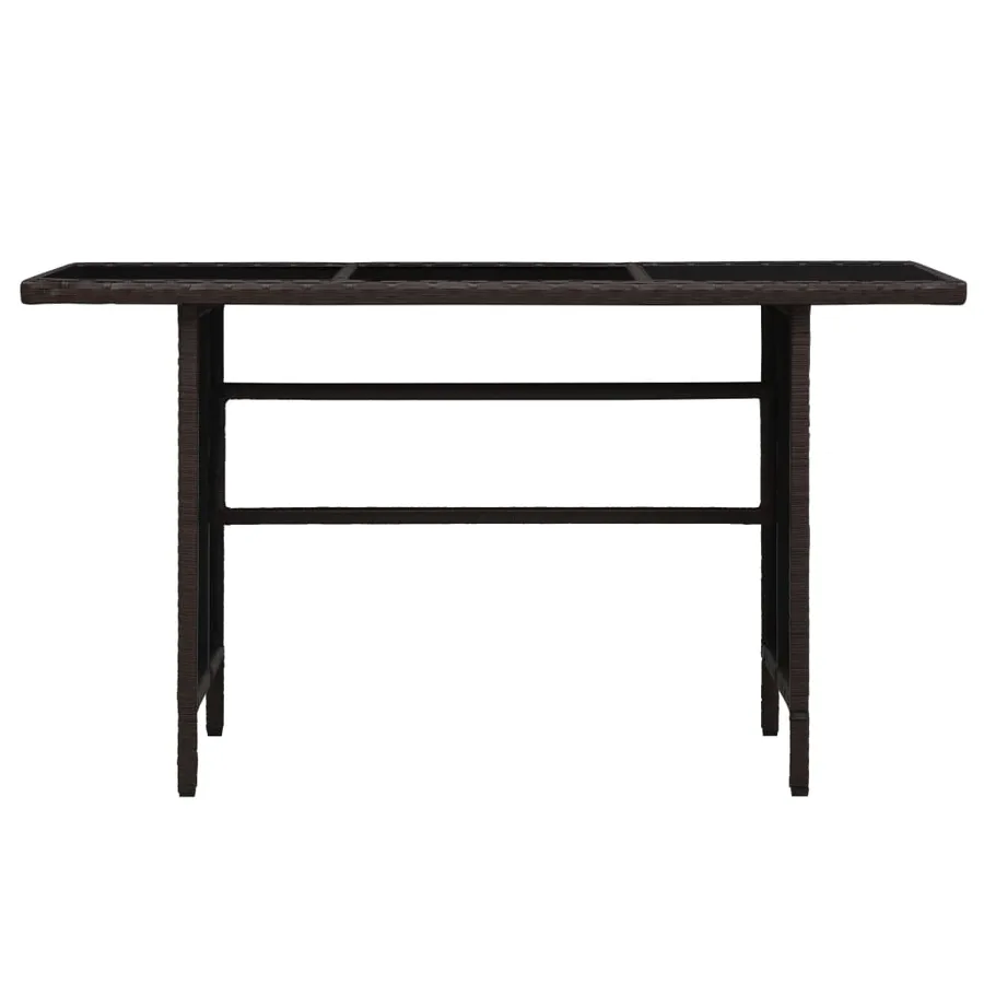 Salon de jardin 3 pcs avec coussins Résine tressée Marron - 8