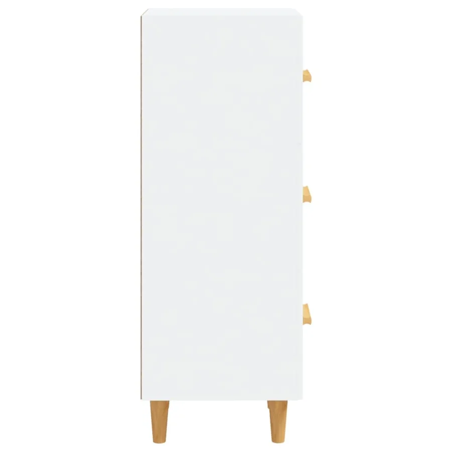 Buffet blanc 34,5x34x90 cm bois d'ingénierie - 7