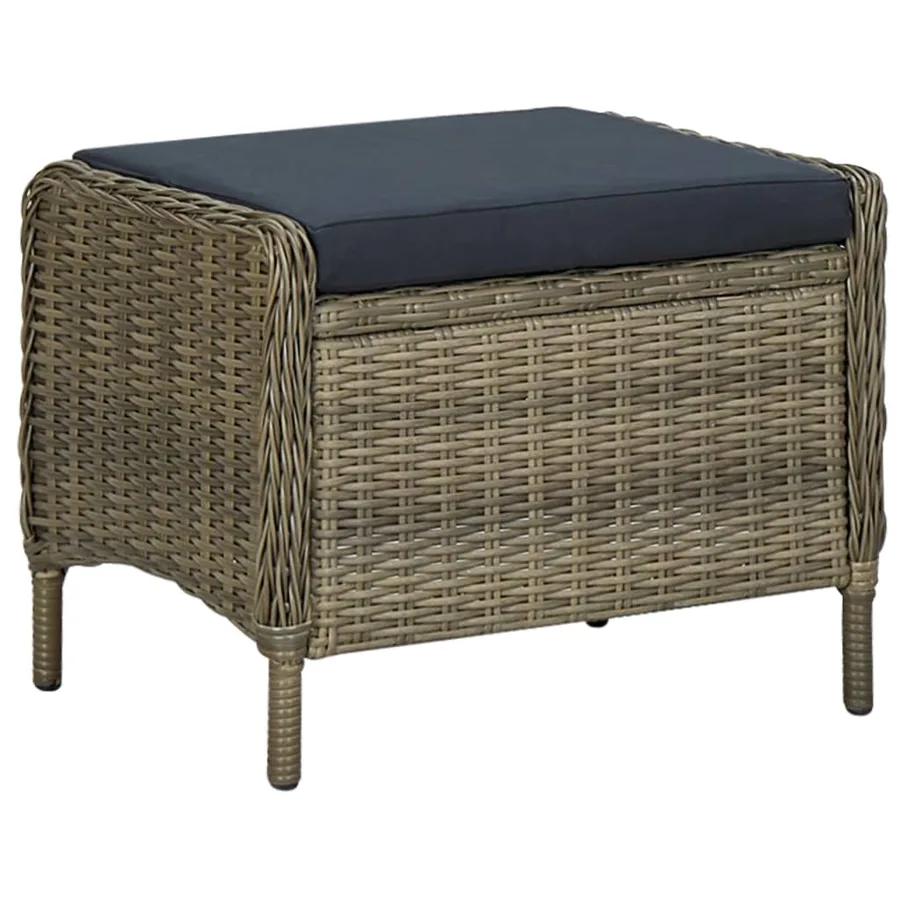 Ensemble à manger de jardin 9 pcs Marron - 18