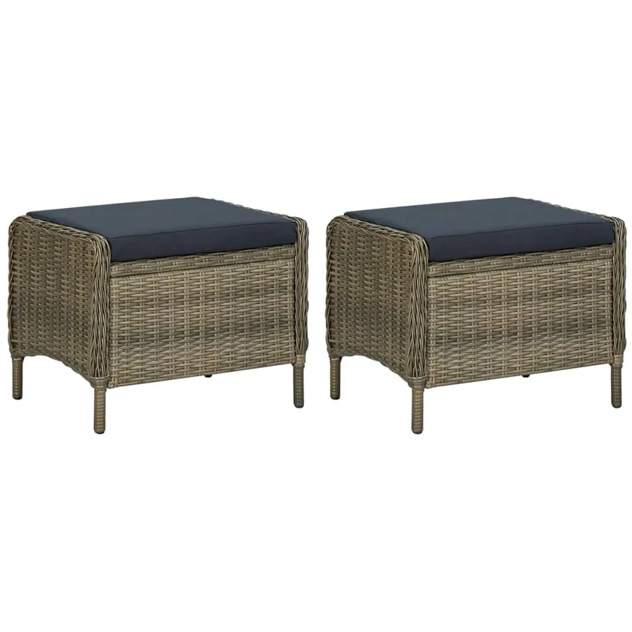 Ensemble à manger de jardin 9 pcs Marron - 8