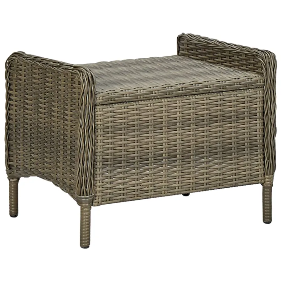 Ensemble à manger de jardin 9 pcs Marron - 9