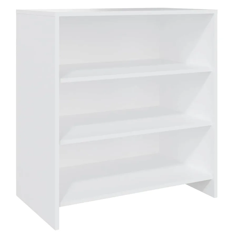 Buffet Blanc 70x40,5x75 cm Bois d'ingénierie - 2