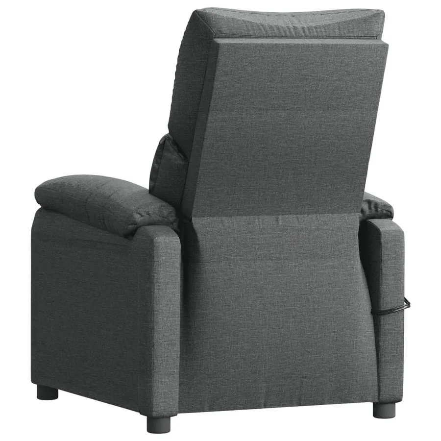 Fauteuil électrique de massage Gris foncé Tissu - 6