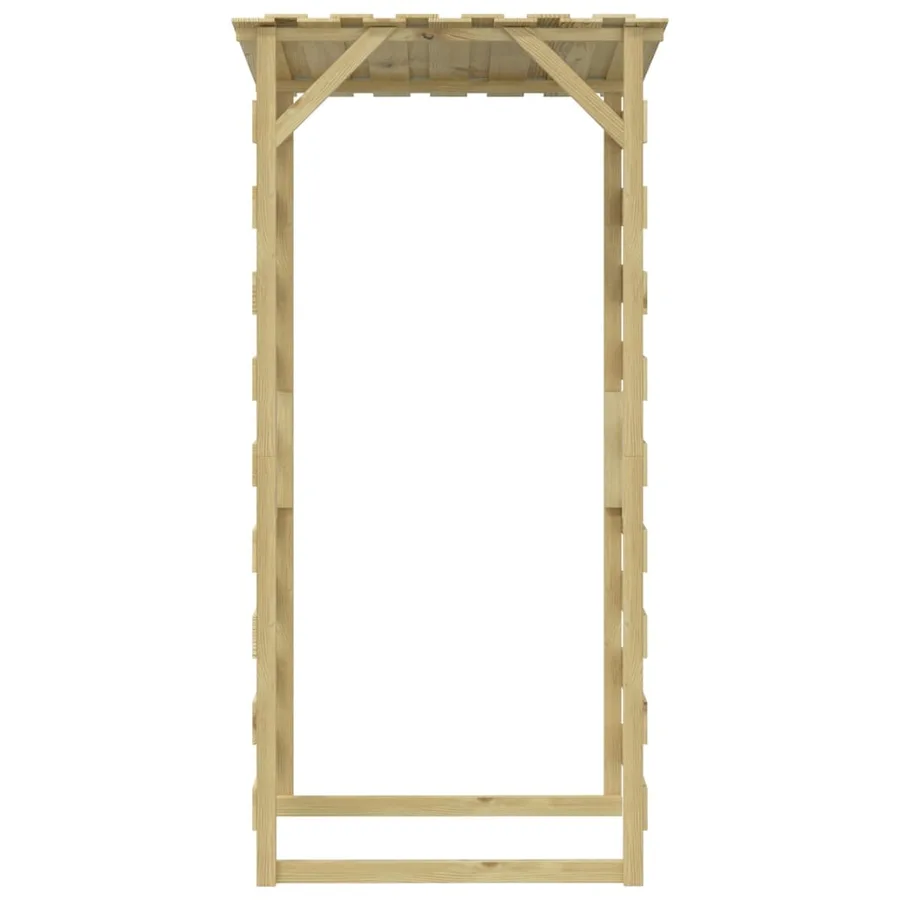 Pergola avec toit 100x90x200 cm Bois de pin imprégné - 5