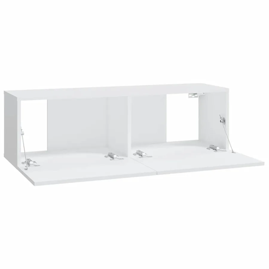 Meubles TV muraux 2 pcs blanc 100x30x30 cm bois d'ingénierie - 7