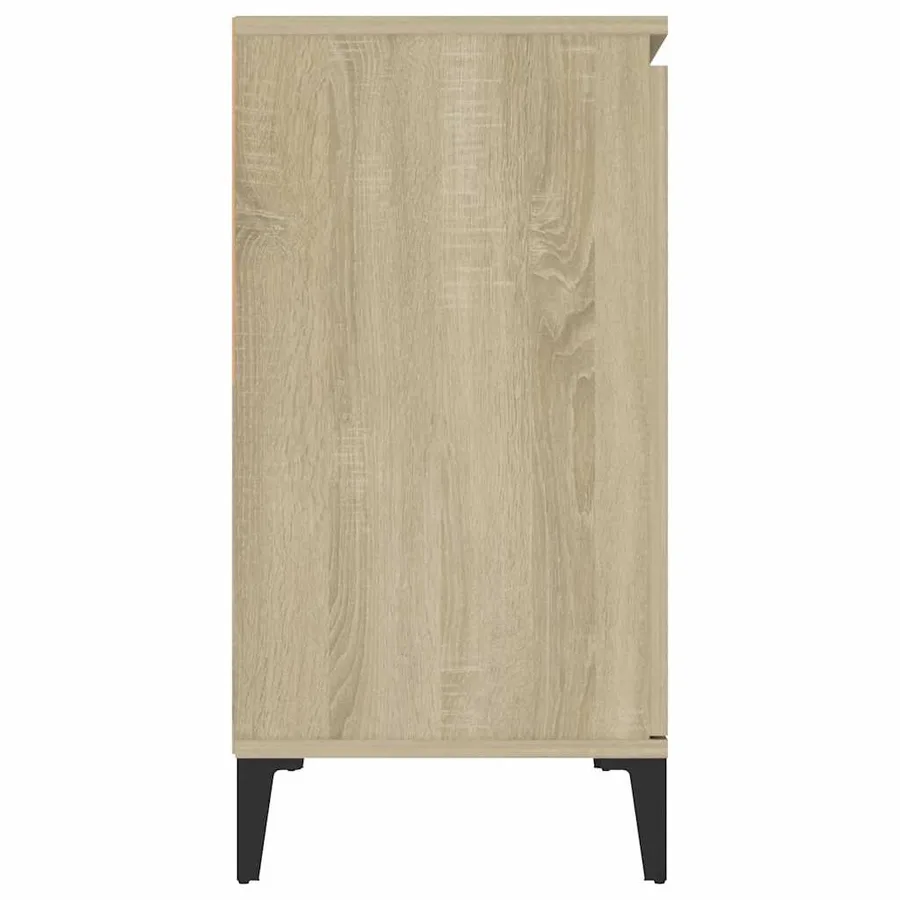 Buffet chêne sonoma 102x35x70 cm bois d'ingénierie - 6