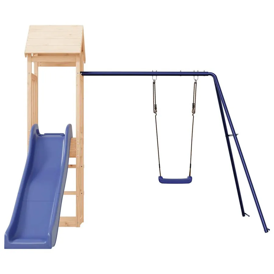 Aire de jeux d'extérieur bois de pin massif - 4