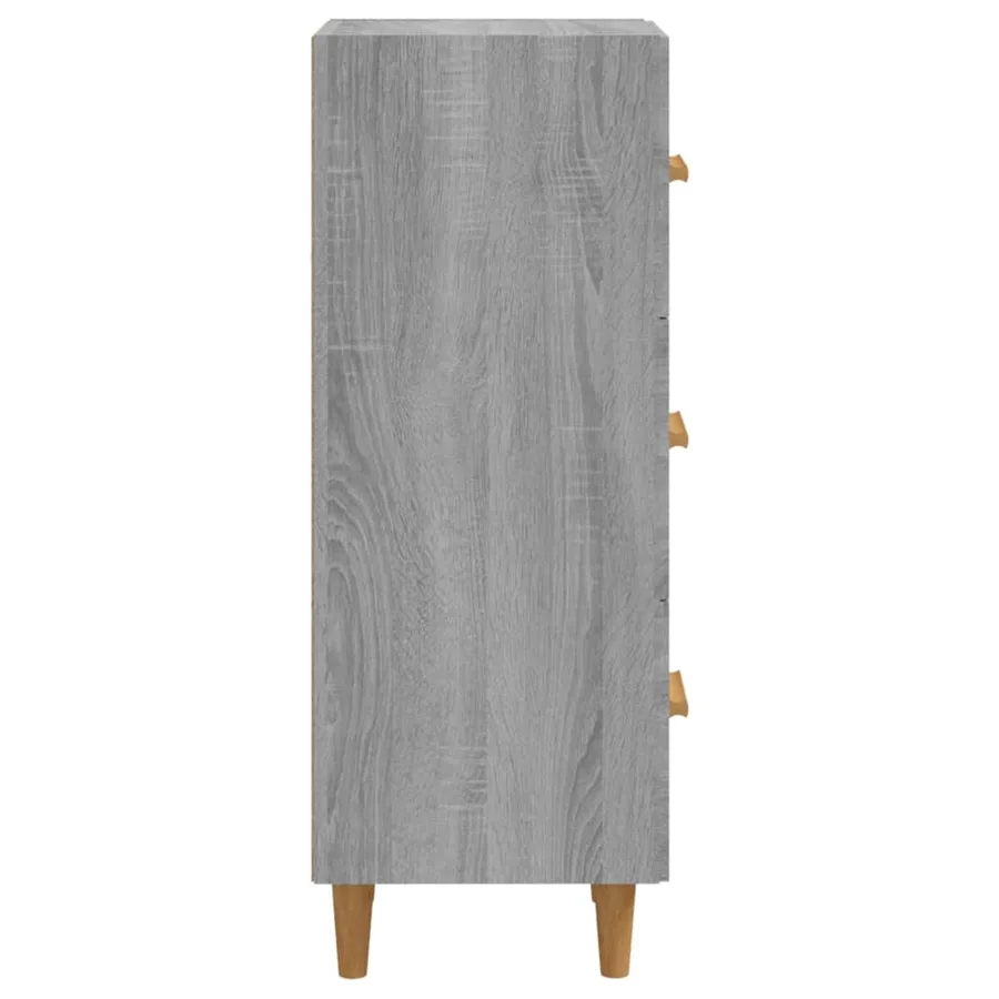 Buffet Sonoma gris 34,5x34x90 cm Bois d'ingénierie - 7