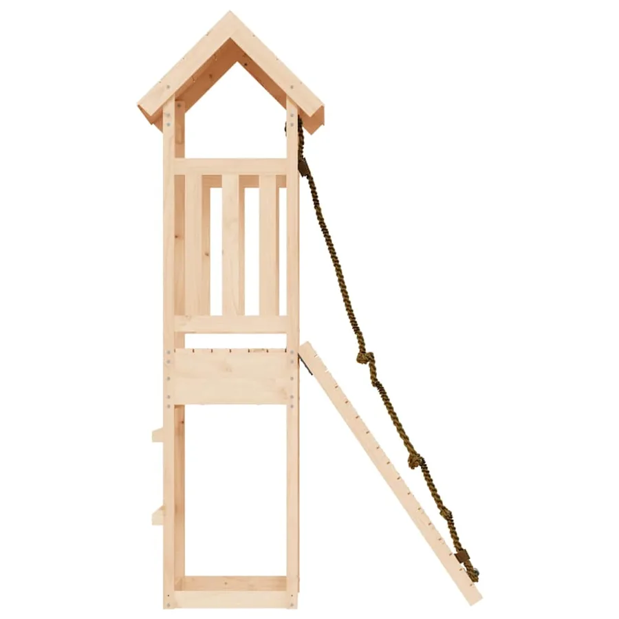 Maisonnette de jeu avec mur d'escalade bois massif de pin - 5