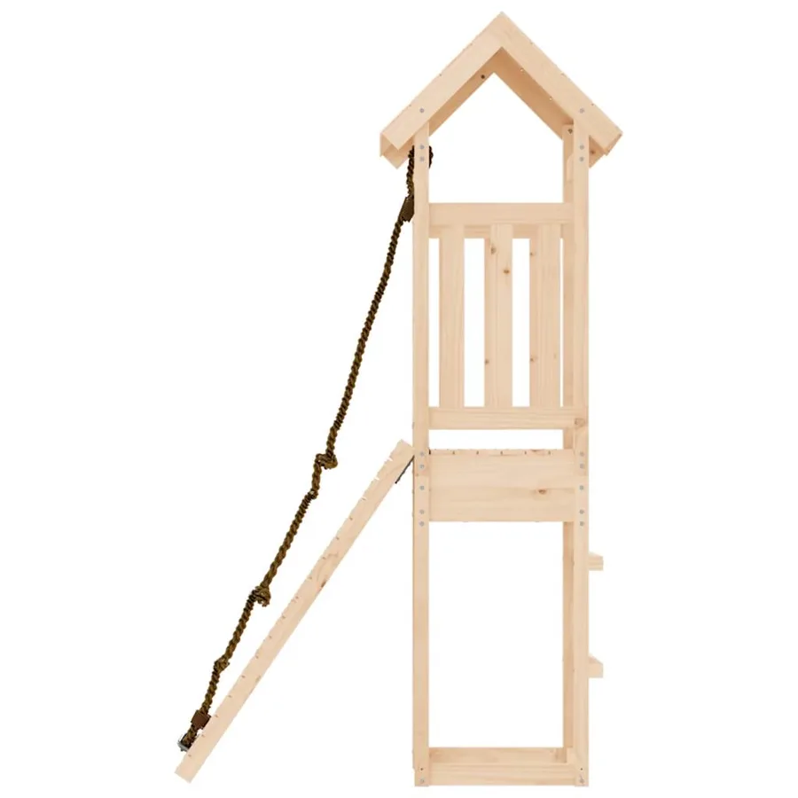 Maisonnette de jeu avec mur d'escalade bois massif de pin - 6