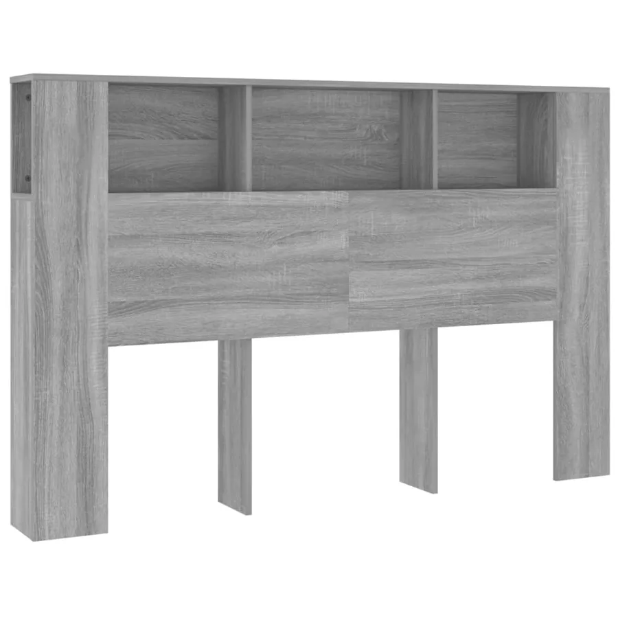 Armoire de tête de lit Sonoma gris 160x18,5x104,5 cm - 2