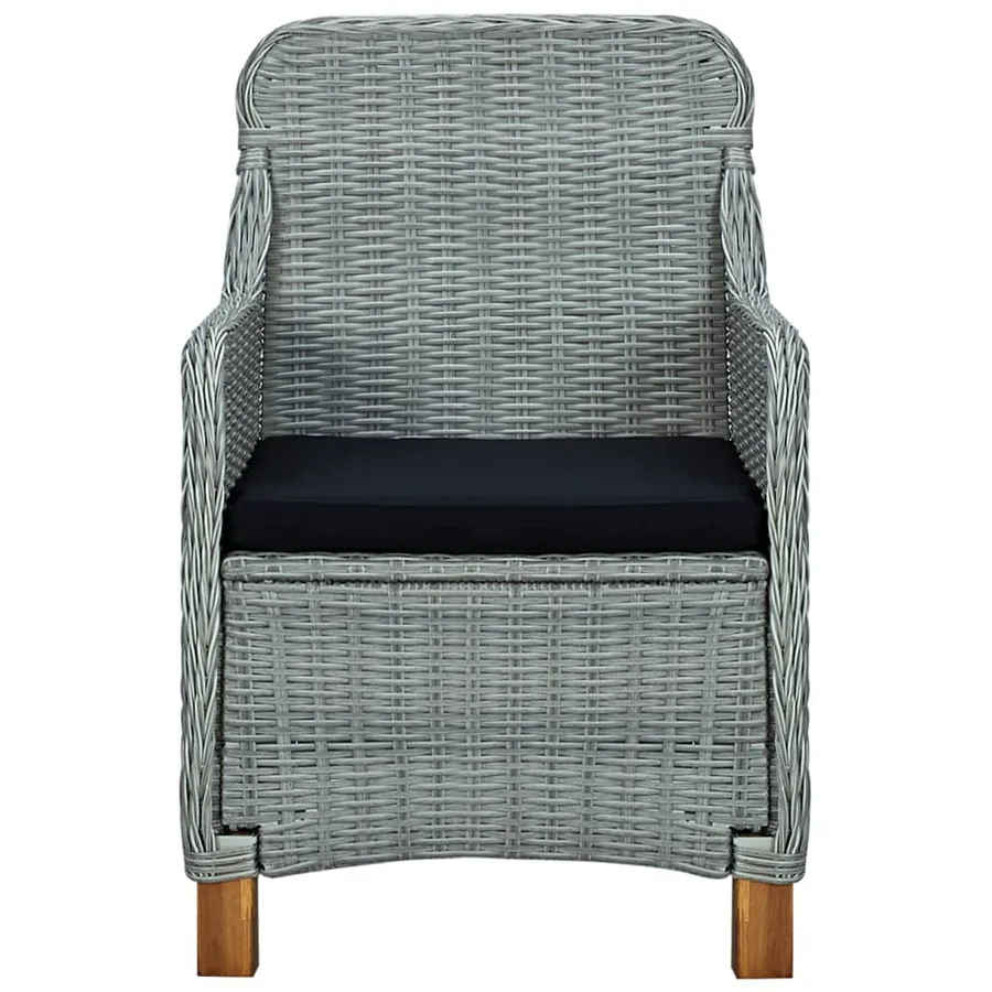 Ensemble à manger de jardin 5 pcs Gris clair - 8