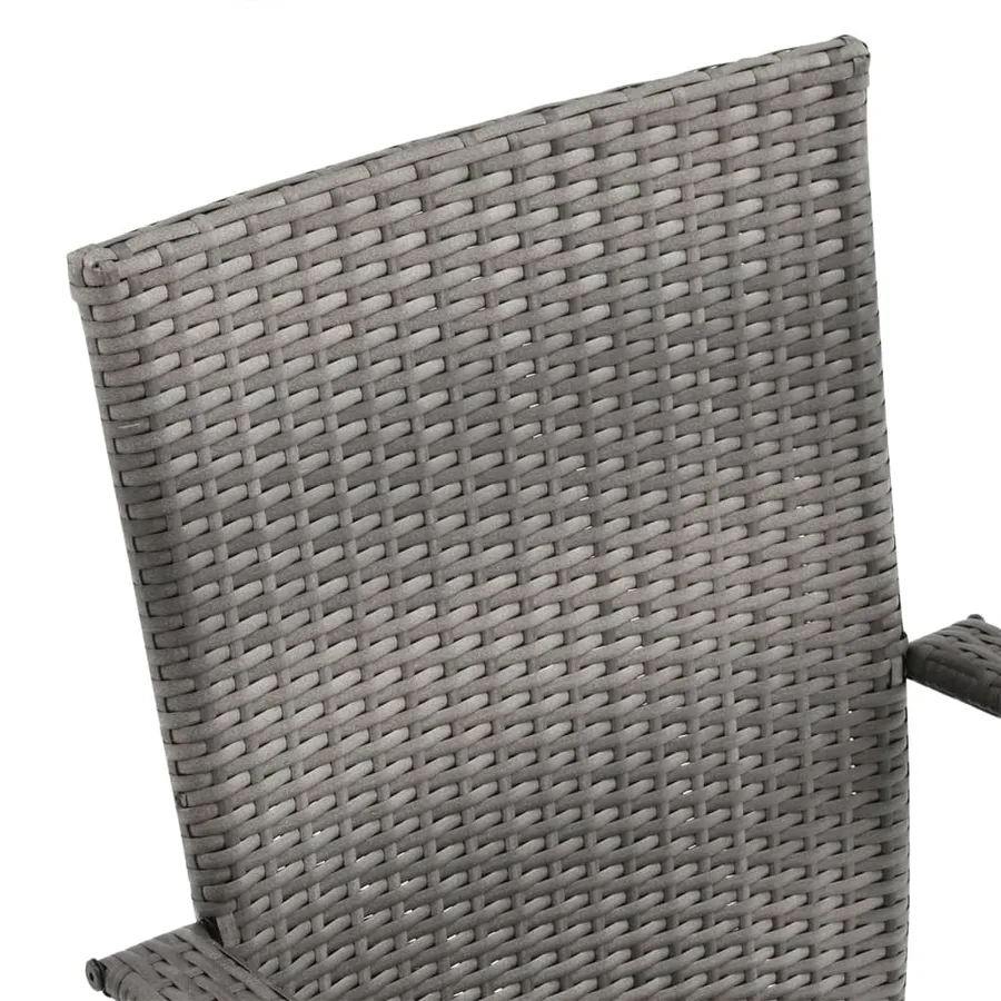 Ensemble à manger de jardin 5 pcs Gris - 10