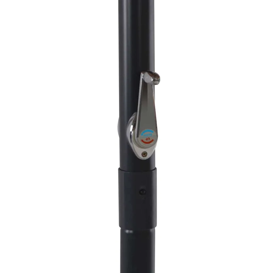 Parasol d'extérieur avec mât en aluminium 500 cm terre cuite - 5