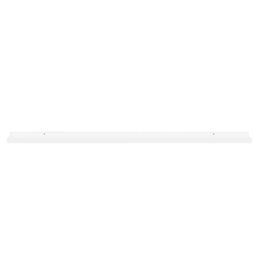 Étagères murales 4 pcs Blanc brillant 100x9x3 cm - 5