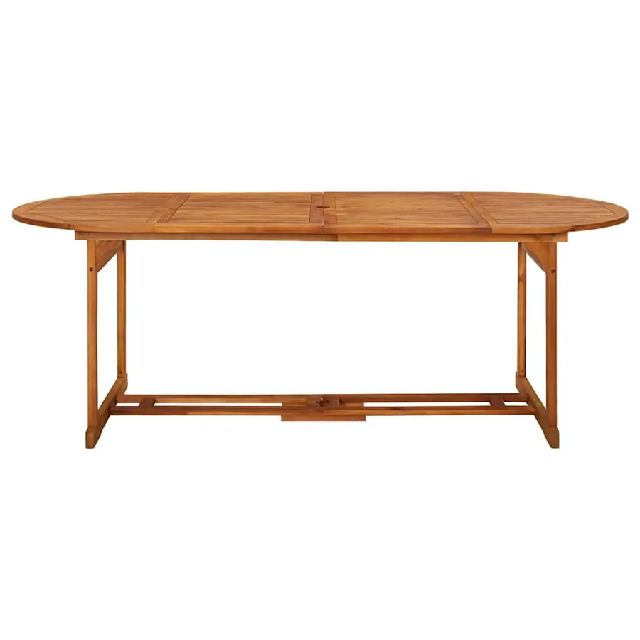 Ensemble à manger de jardin 11 pcs 220x90x75 cm bois d'acacia - 7