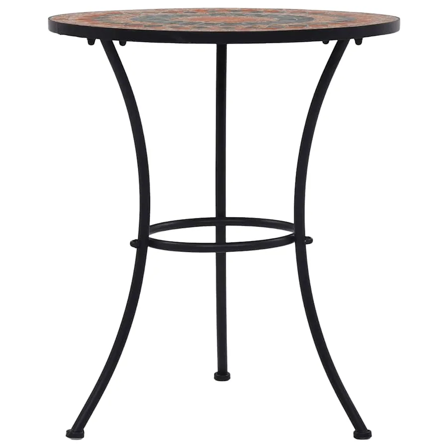 Ensemble de bistro 3 pcs mosaïque Carreau céramique Orange/Gris - 7