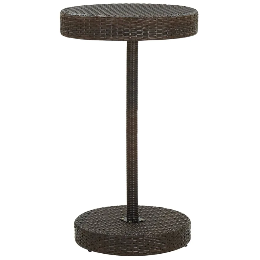 Ensemble de bar de jardin 3 pcs Résine tressée Marron - 3