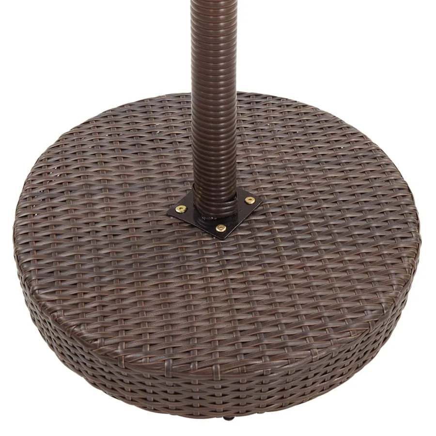 Meubles de bar de jardin 3pcs et coussins Résine tressée Marron - 7