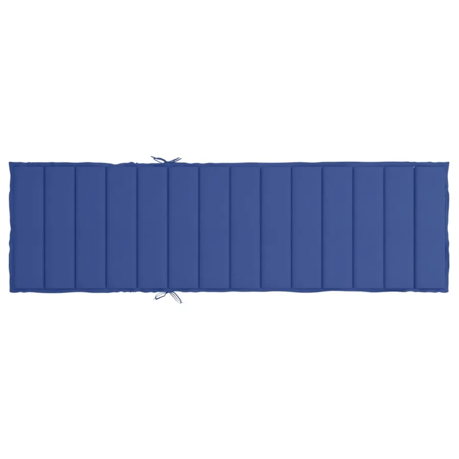 Coussin de chaise longue bleu royal 200x60x3 cm tissu oxford - 5