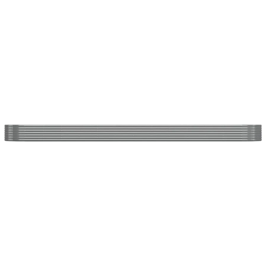 Lit surélevé de jardin Acier galvanisé 544x100x36cm gris - 3
