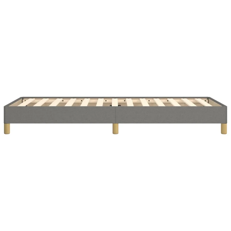 Cadre de lit sans matelas gris foncé 90x190 cm tissu - 6