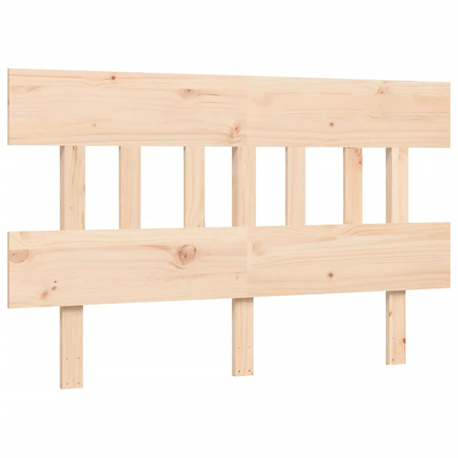 Lit pour personne âgée et tête de lit petit double bois massif - 8