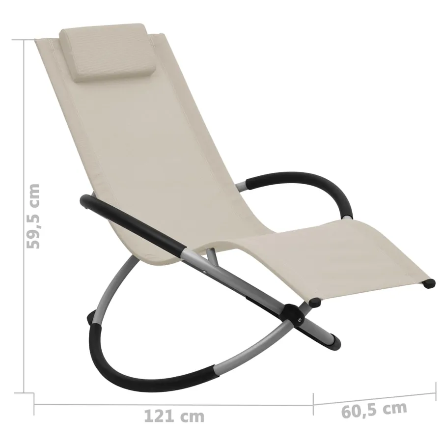 Chaise longue pour enfants Acier Noir - 13