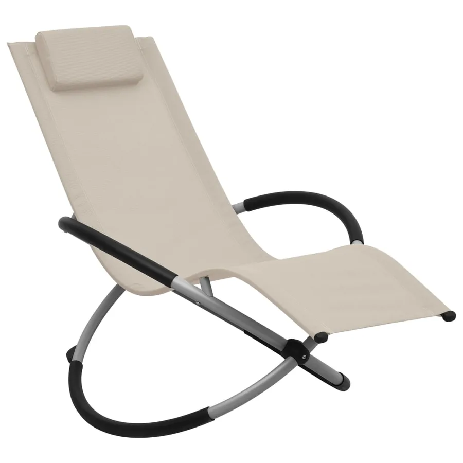 Chaise longue pour enfants Acier Noir - 8