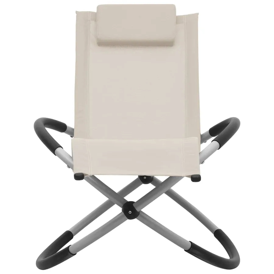 Chaise longue pour enfants Acier Noir - 9