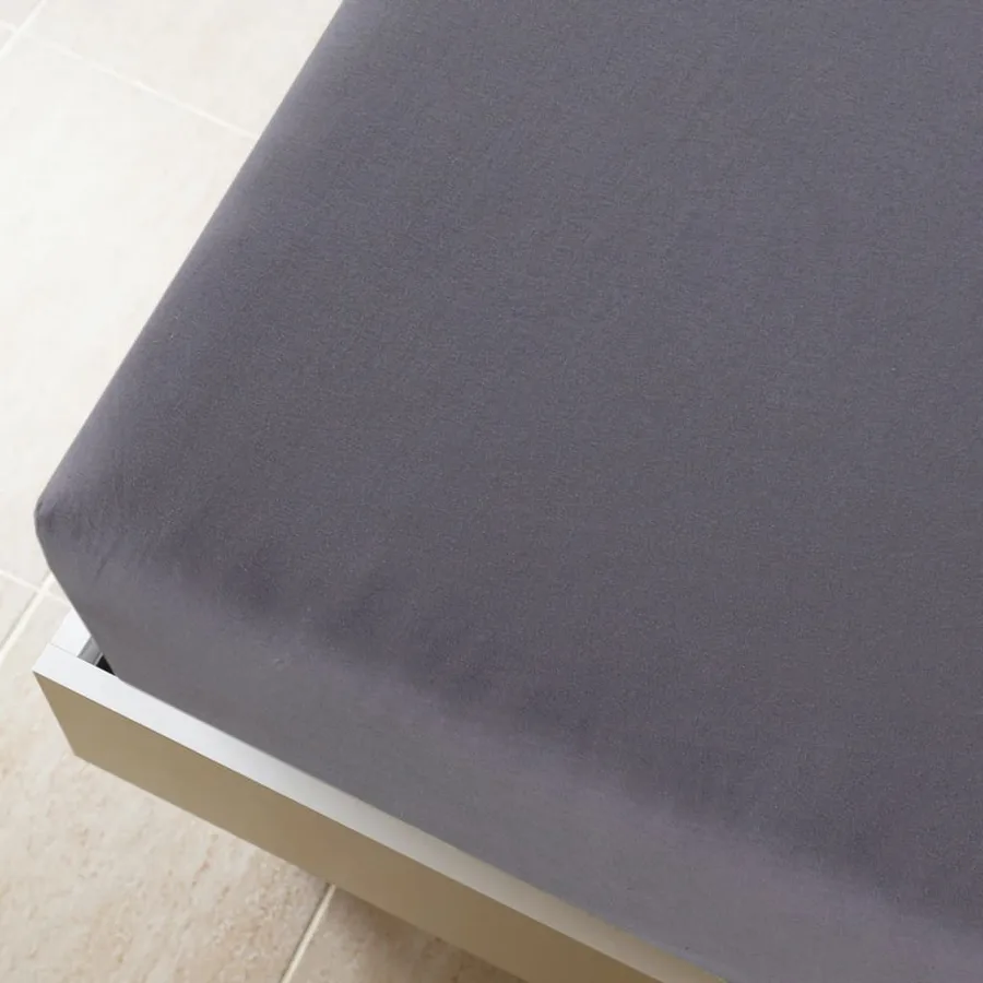 Draps-housses Jersey 2 pcs Anthracite 140x200 cm Coton - 4