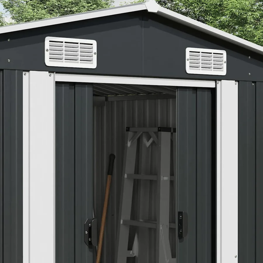 Abri de jardin Anthracite 257x779x181 cm Acier galvanisé - 3