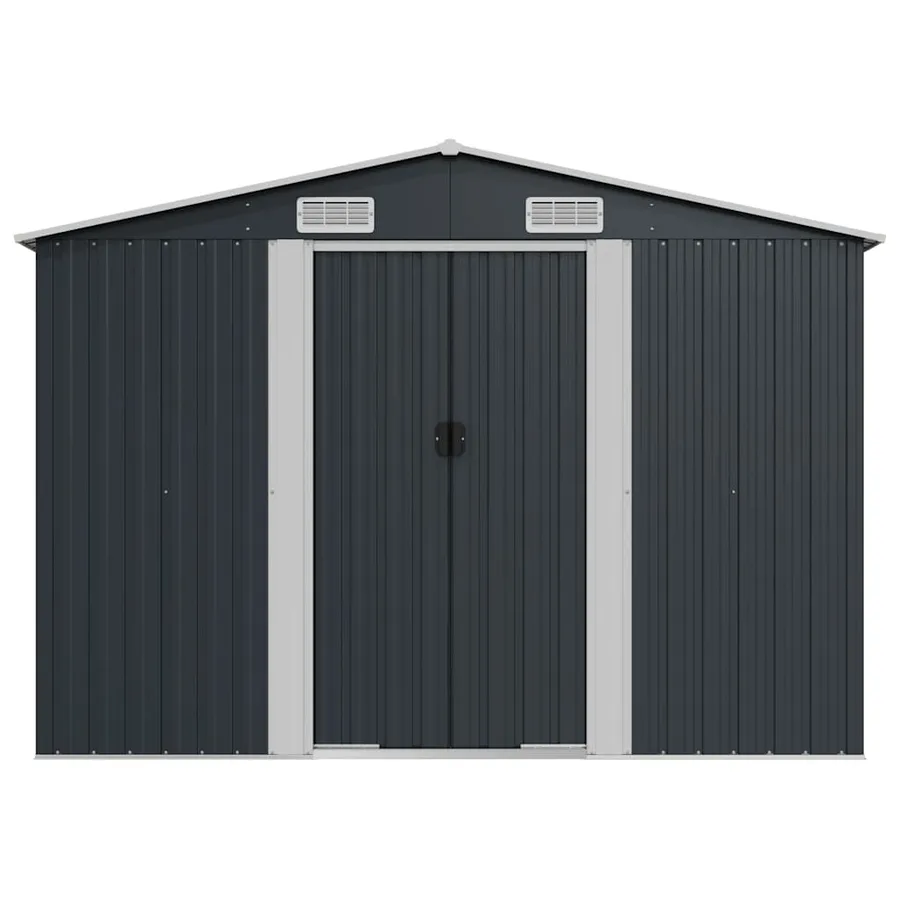 Abri de jardin Anthracite 257x779x181 cm Acier galvanisé - 5