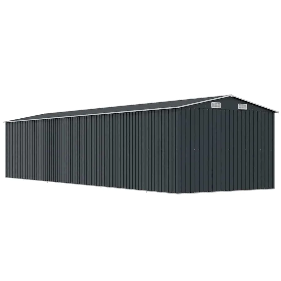 Abri de jardin Anthracite 257x779x181 cm Acier galvanisé - 7