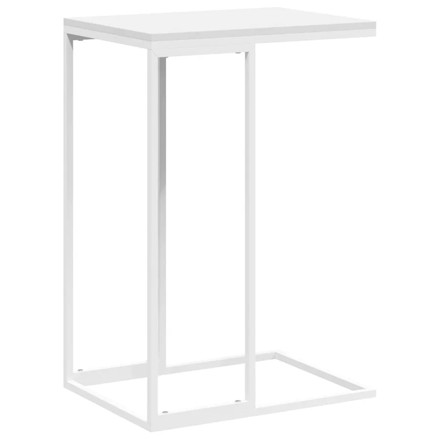 Table d'appoint Blanc 40x30x59 cm Bois d'ingénierie - 2