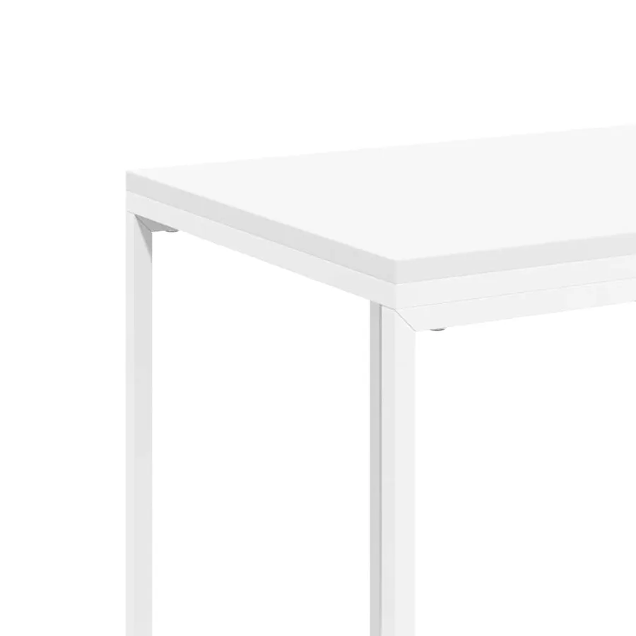 Table d'appoint Blanc 40x30x59 cm Bois d'ingénierie - 7