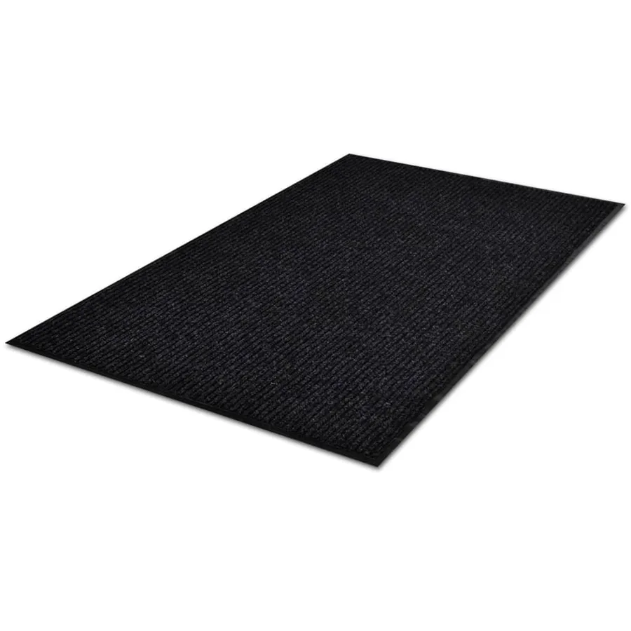 Tapis d'entrée noir 117x220 cm PVC - 3