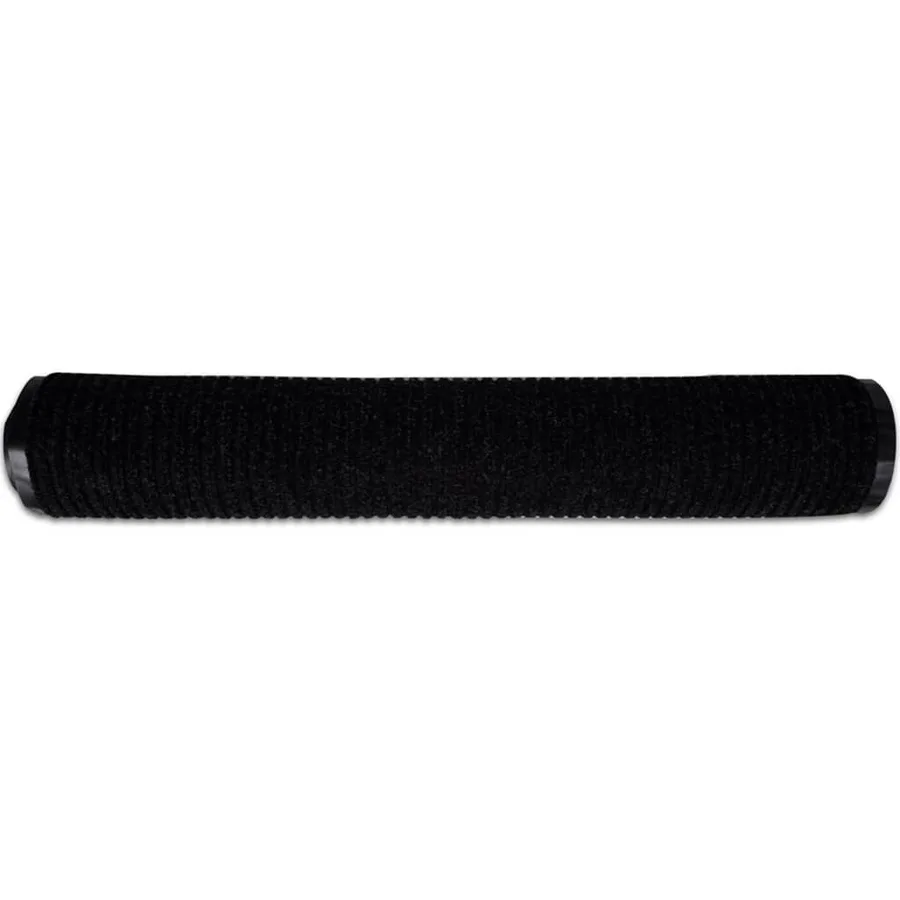 Tapis d'entrée noir 117x220 cm PVC - 4