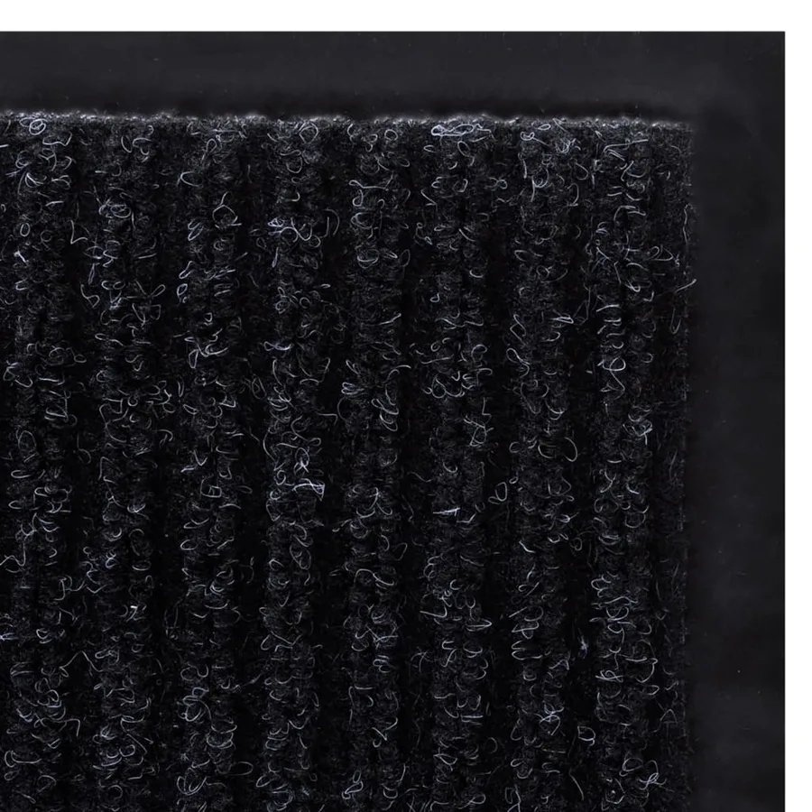 Tapis d'entrée noir 117x220 cm PVC - 5