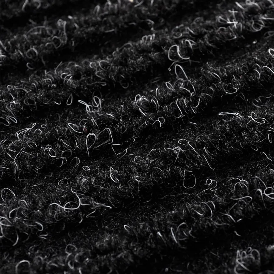 Tapis d'entrée noir 117x220 cm PVC - 6