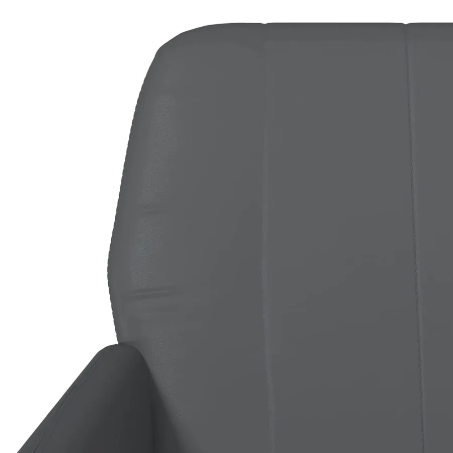 Fauteuil Gris 61x78x80 cm Similicuir - 6
