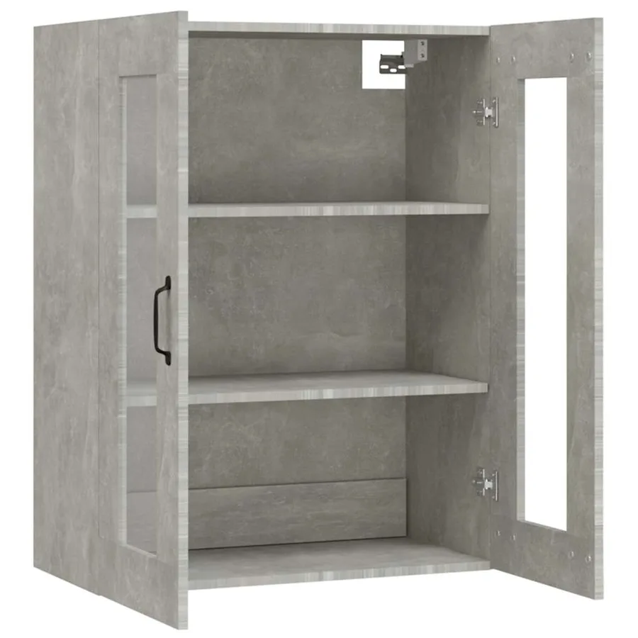 Armoire murale suspendue Gris béton 69,5x34x90 cm - 5