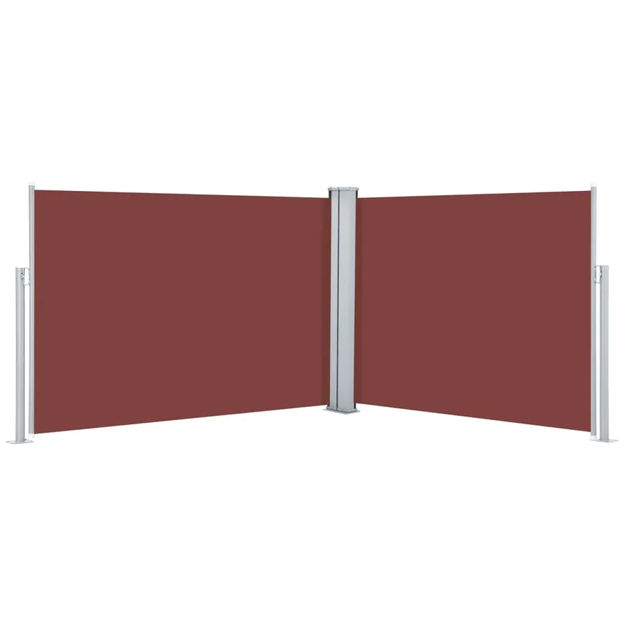 Auvent latéral rétractable Marron 100 x 1000 cm - 2