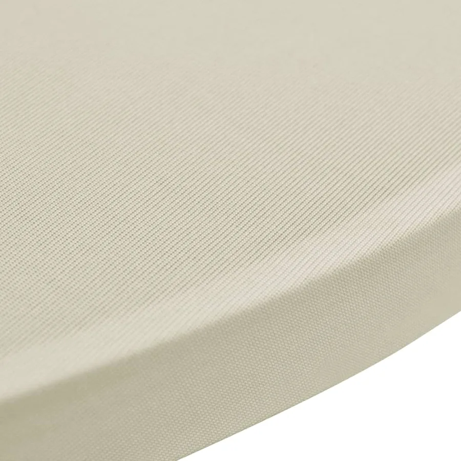 Housse de table Ø 80 cm Crème extensible 2 pcs - 4