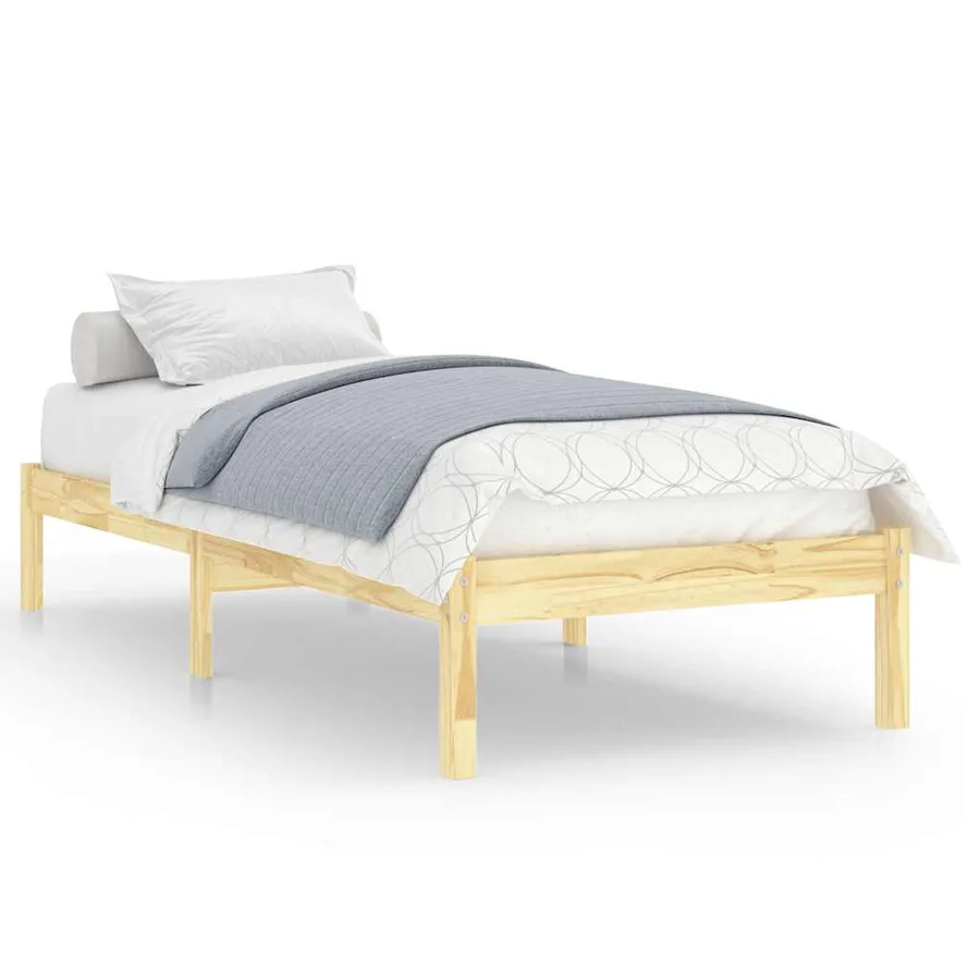 Cadre de lit sans matelas bois massif - 2