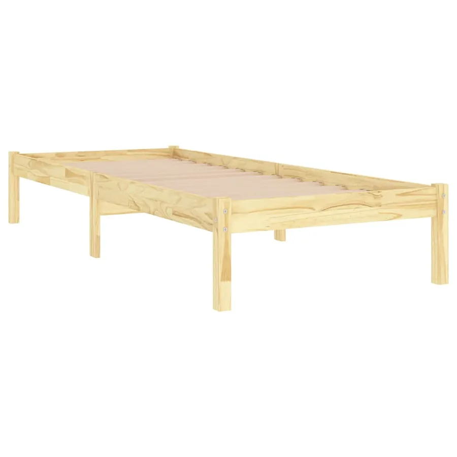 Cadre de lit sans matelas bois massif - 3