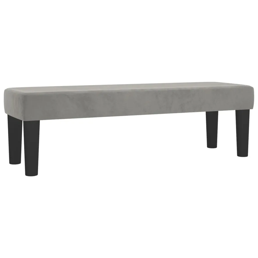 Sommier à lattes de lit et matelas Gris clair 140x190cm Velours - 7