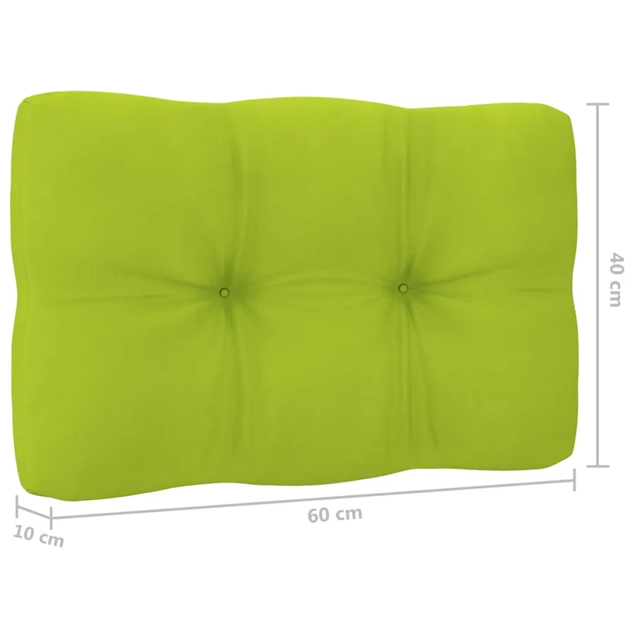 Chaise de jardin avec coussins vert vif Bois de pin imprégné - 5